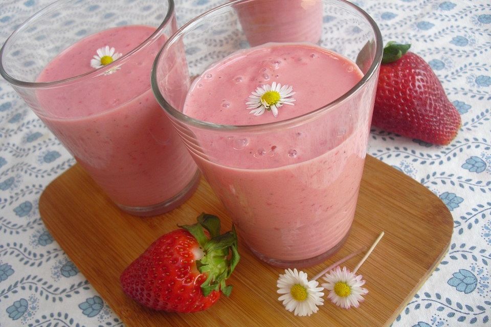 Erdbeer - Shake mit Joghurt