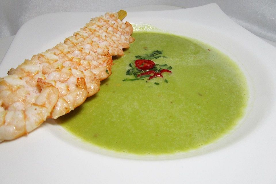 Erbsen-Kokos-Suppe