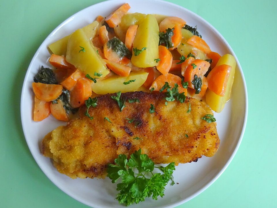 Schnitzel mit Rahm - Gemüse von Schwammerlkind| Chefkoch Schnitzel mit Rahm - Gemüse von Schwammerlkind| Chefkoch