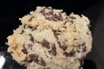 Kokos - Makronen mit Schokolade