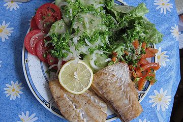 Salat Mit Gebratenem Fisch Chefkoch