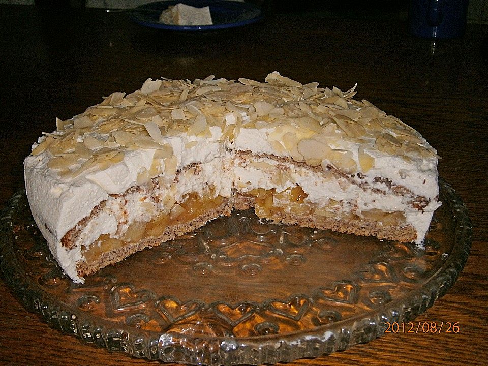 Köstliche Apfel - Nuss - Sahnetorte von SHanai| Chefkoch