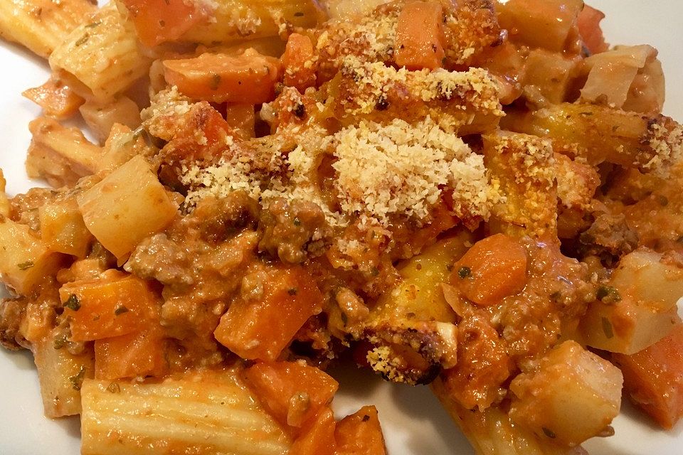 Nudelauflauf Bolognese