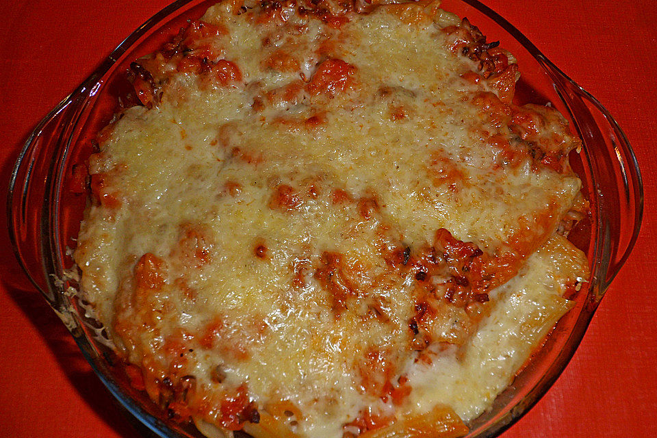 Nudelauflauf Bolognese