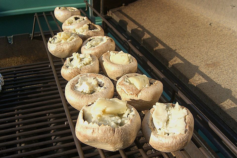 Gefüllte Champignons mit Gorgonzola