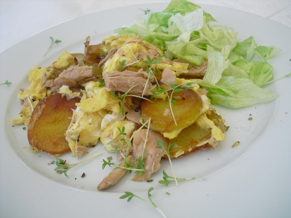 Schnelle Thunfisch - Bratkartoffeln von Mary88| Chefkoch