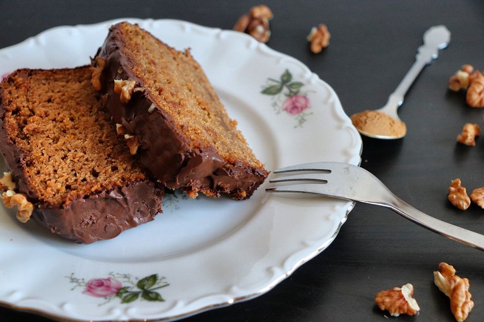 Kürbiskuchen mit feinen Gewürzen