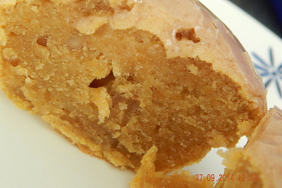 Kürbiskuchen mit feinen Gewürzen