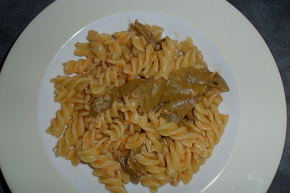 Penne mit grünen Bohnen