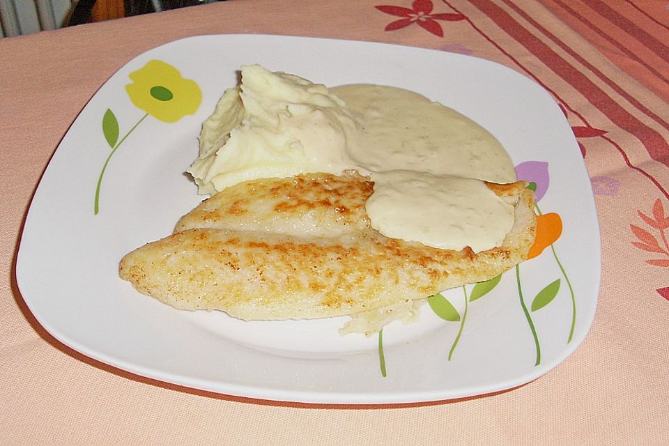 Pangasiusfilet mit Senfsoße