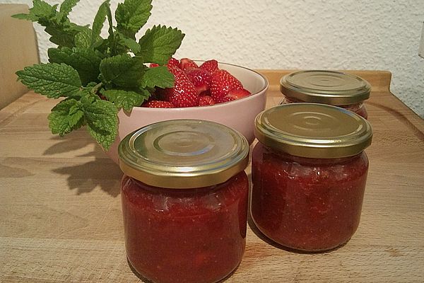 Erdbeermarmelade mit Zitronenmelisse | Chefkoch