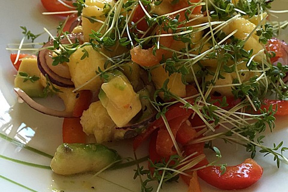 Frischer Mangosalat