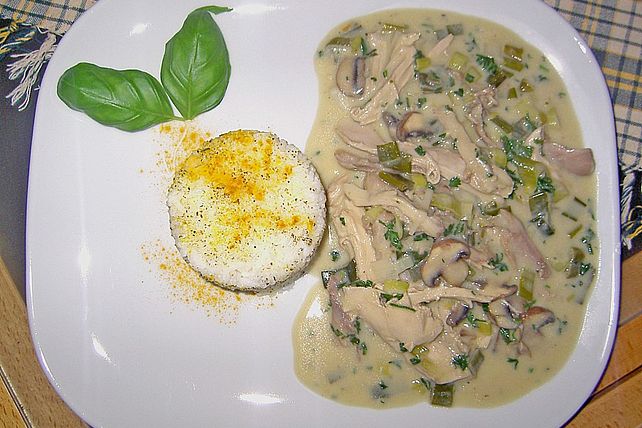 Hühnerfrikassee mit Champignons von koriandertopf| Chefkoch