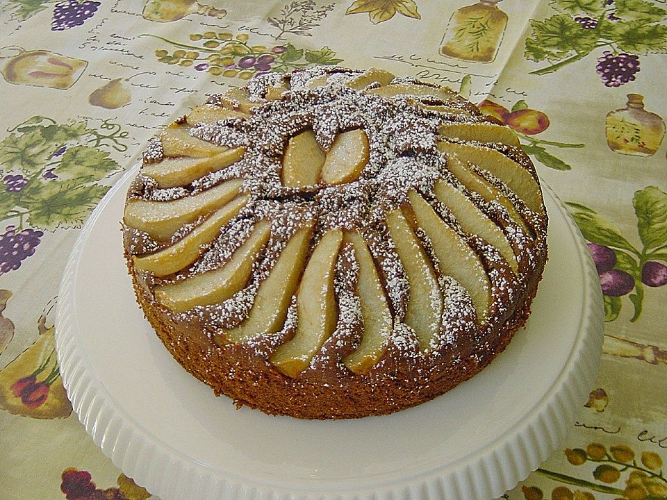 Schokoladiger Birne Helene - Kuchen von caramea| Chefkoch