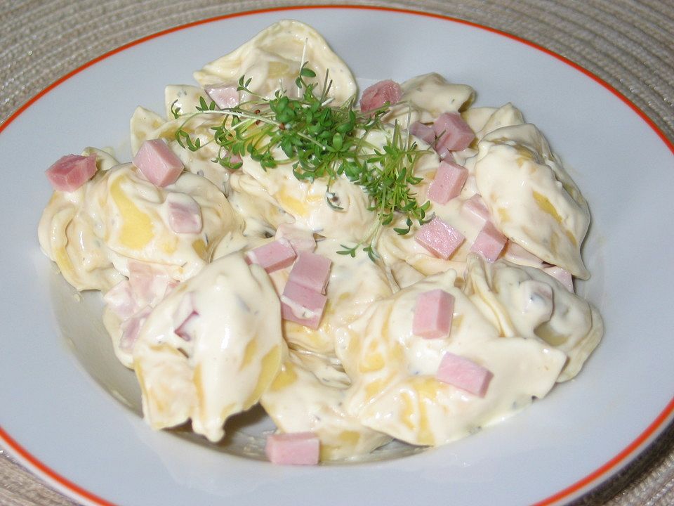 Tortellini mit Käse - Sahne - Soße von myriel06 | Chefkoch