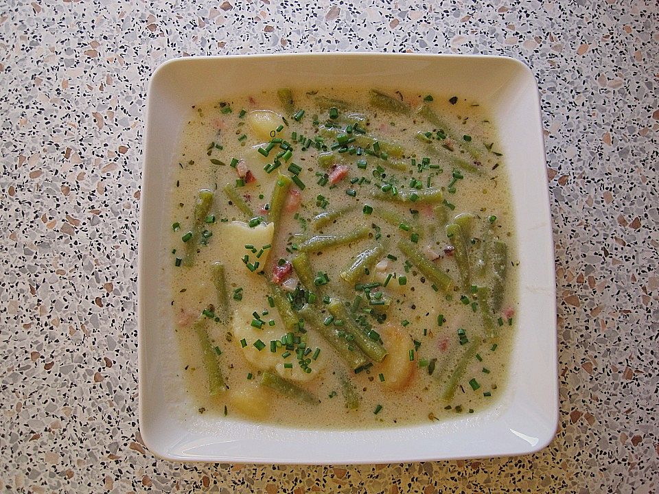 Kartoffelsuppe mit Bohnen und Speck von LakeZurichGirl| Chefkoch