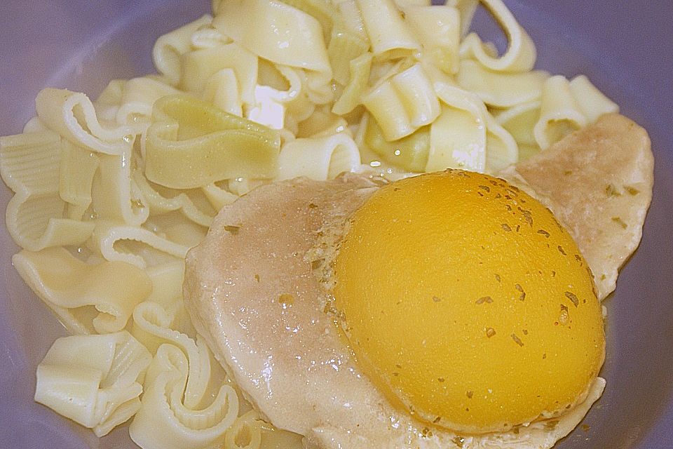 Schnitzelauflauf mit Nudeln