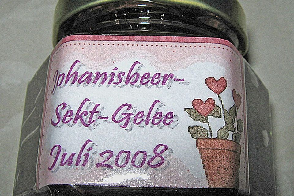 Johannisbeer-Sekt-Gelee