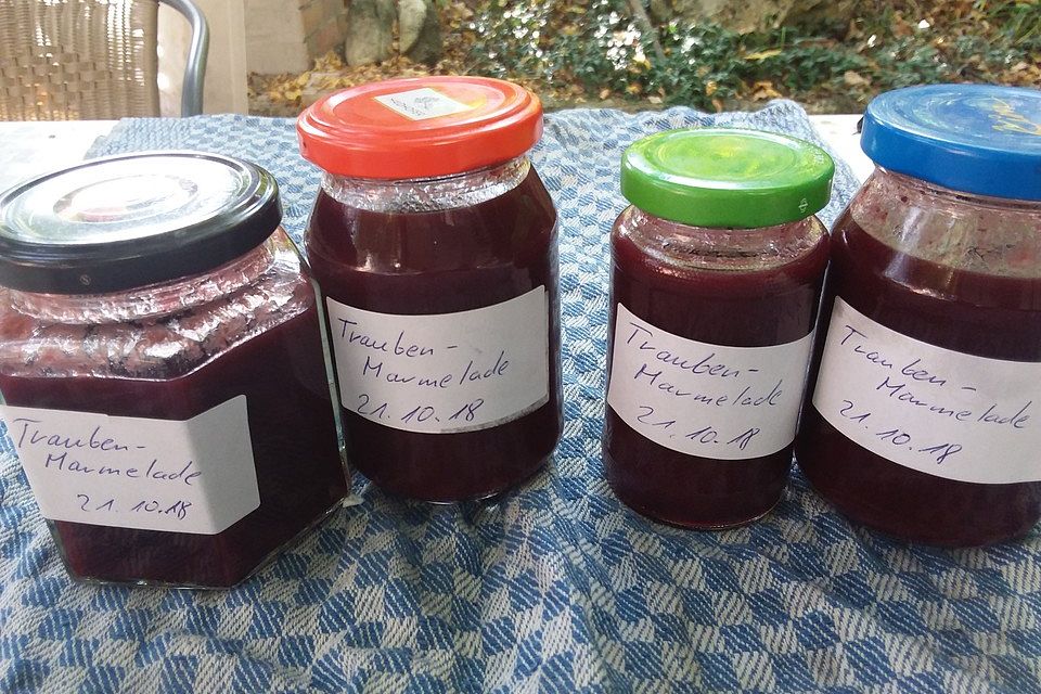 Süße Traubenmarmelade Süße Traubenmarmelade