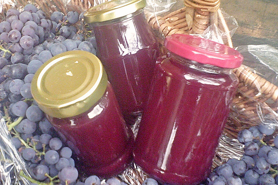 Süße Traubenmarmelade Süße Traubenmarmelade