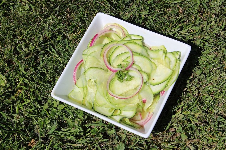 Gurken - Zucchini - Salat