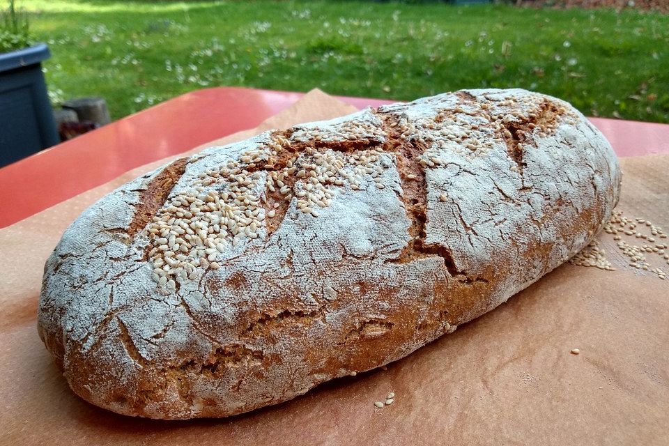 Dinkel - Kürbis - Kartoffelbrot mit Sauerteig