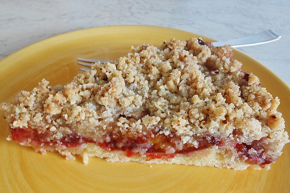 Eierlikör - Pflaumenkuchen mit Streuseln