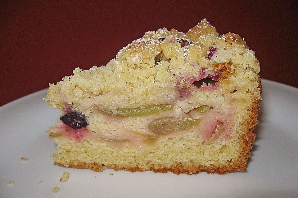 Uschis Rhabarberstreuselkuchen vom Blech