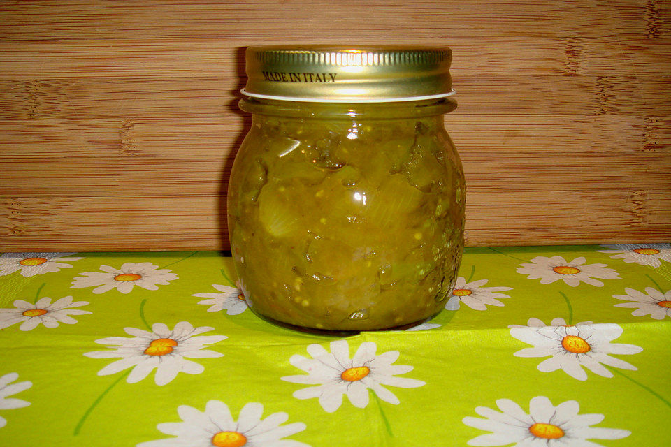 Marmelade aus grünen Tomaten