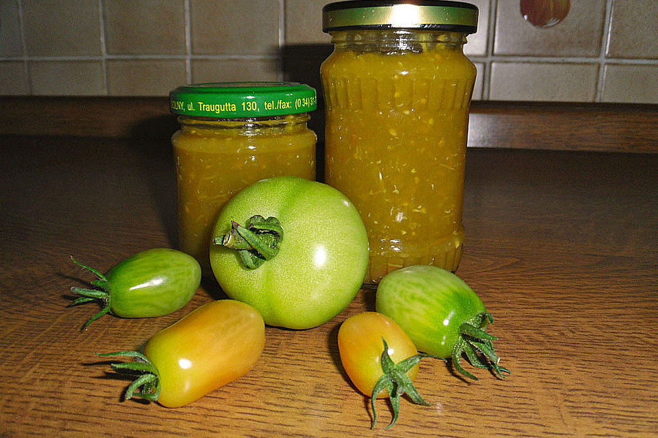 Marmelade aus grünen Tomaten