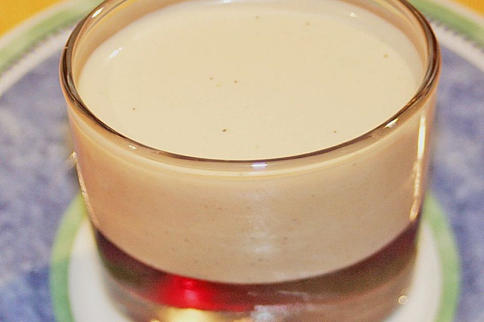 Lebkuchen - Panna Cotta auf Rumtopfgelee