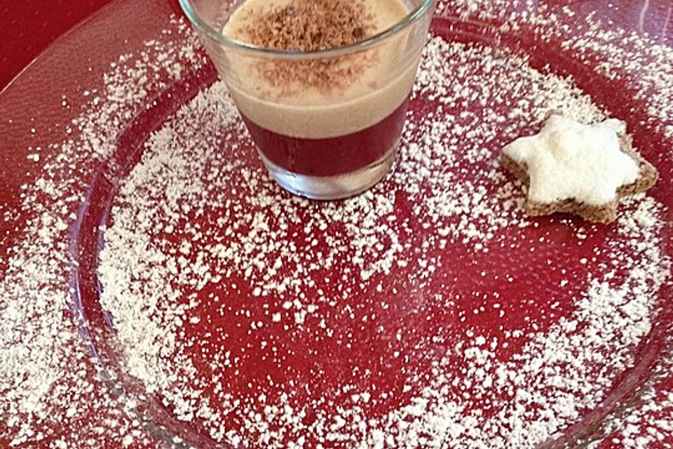 Lebkuchen - Panna Cotta auf Rumtopfgelee