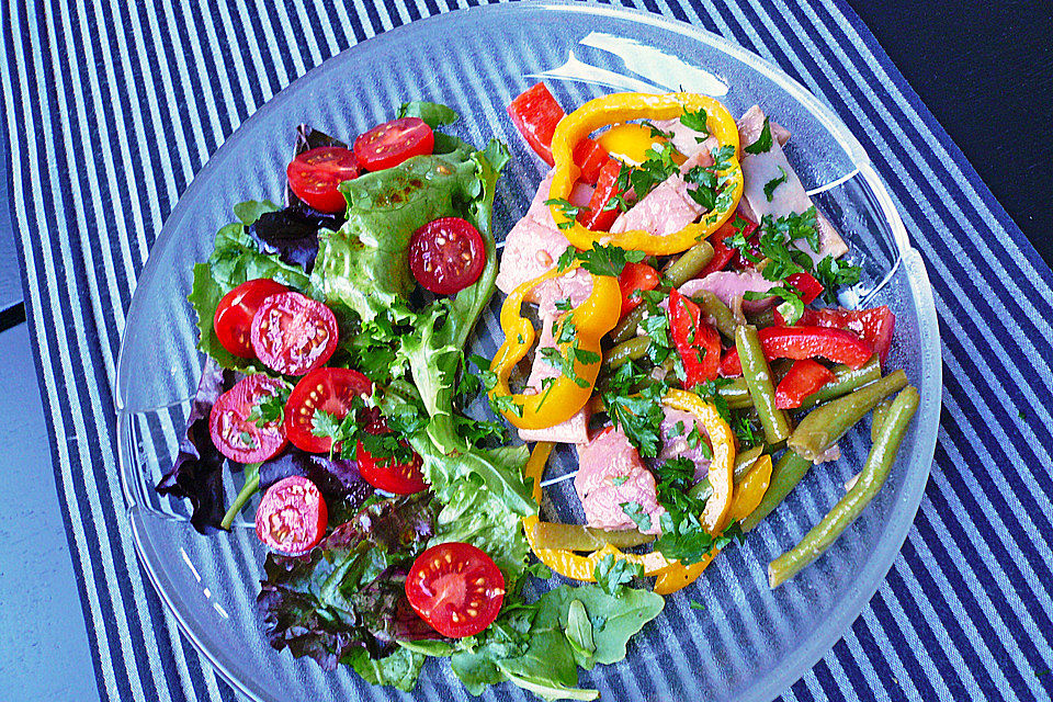 Bohnensalat mit Matjes