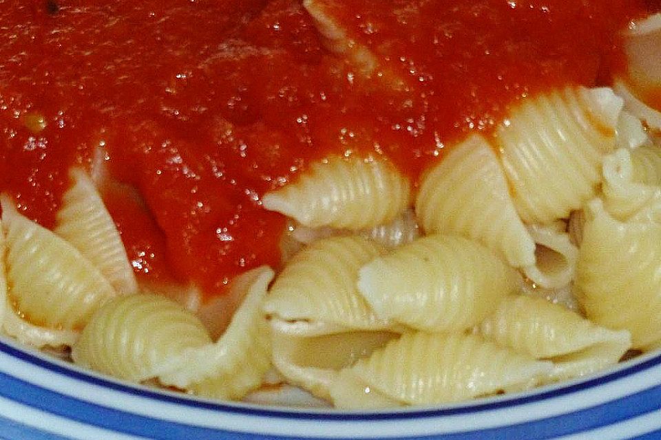 Spaghetti mit Tomatensoße