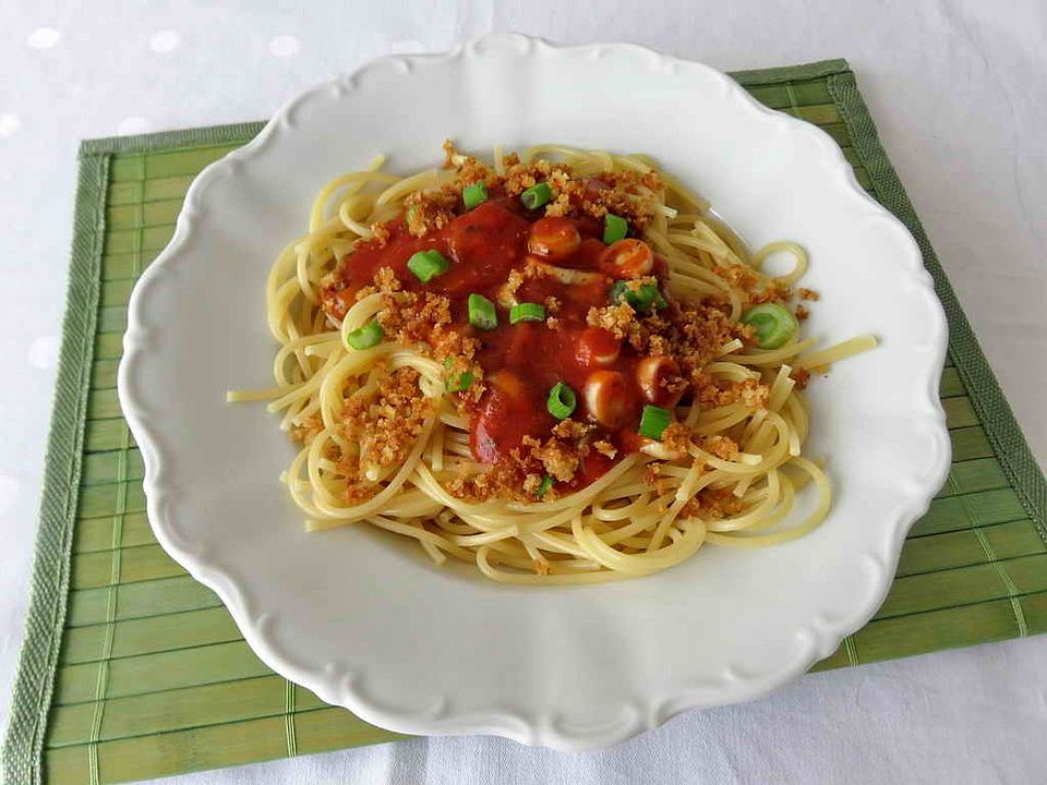 Spaghetti mit Tomatensoße von amellie| Chefkoch