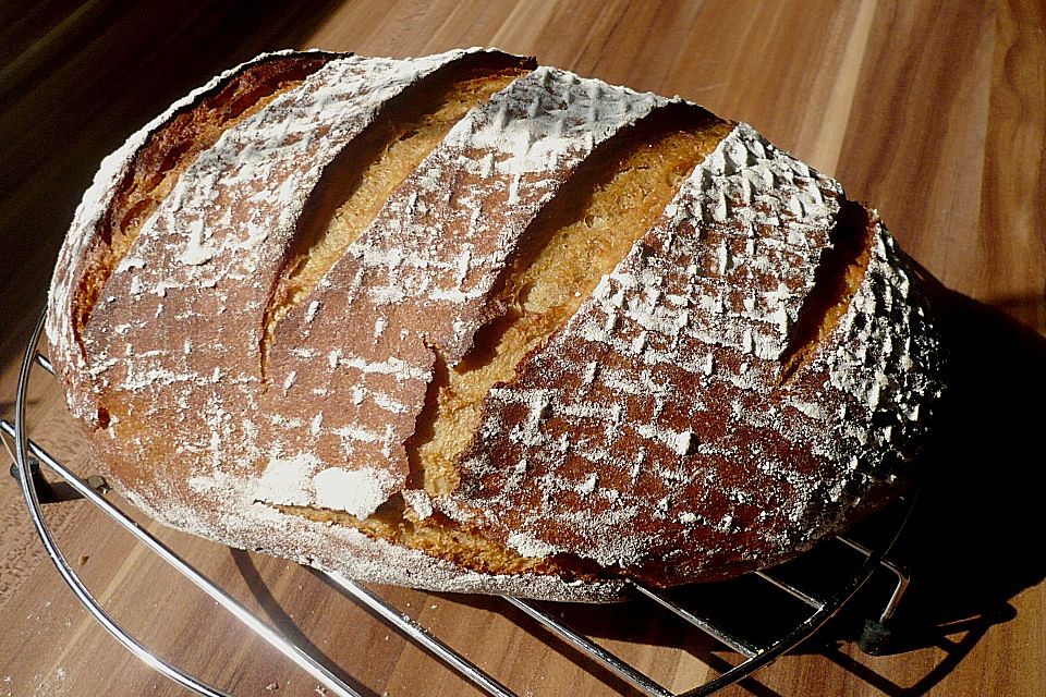 Kartoffelbrot mit Sauerteig