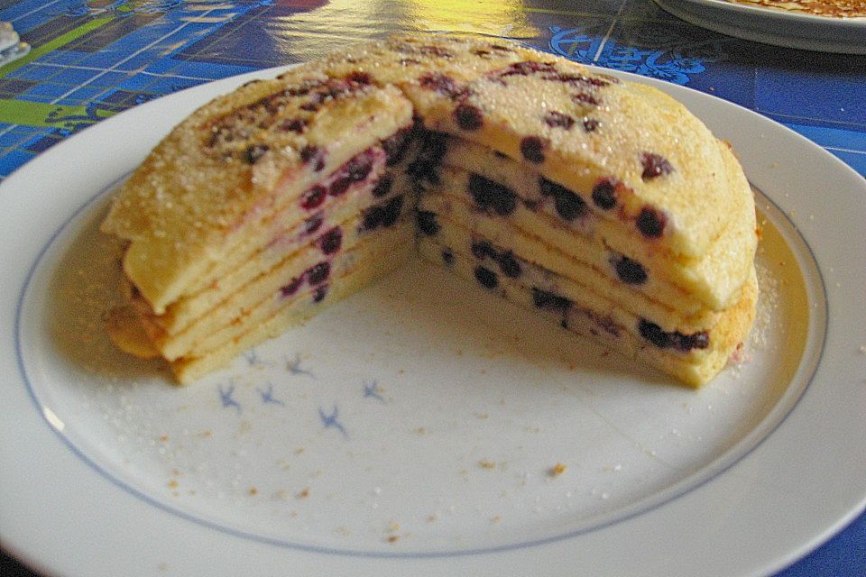 Blaubeer - Pfannkuchen Blaubeer - Pfannkuchen
