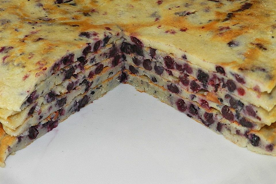 Blaubeer - Pfannkuchen Blaubeer - Pfannkuchen