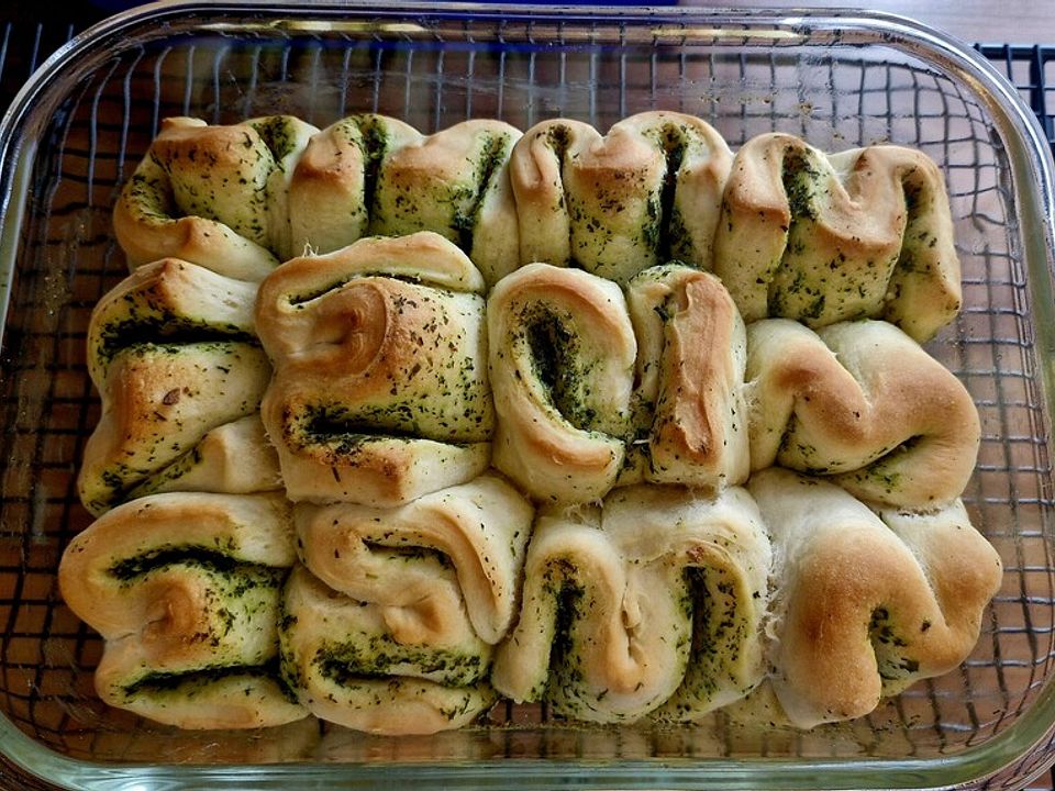 Knoblauch - Faltenbrot von 7Schweinoldi20| Chefkoch