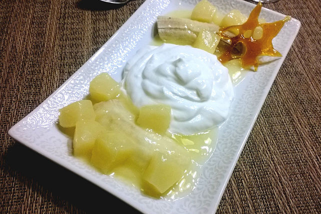 Gebackene Bananen mit Kokosjoghurt von SHanai| Chefkoch