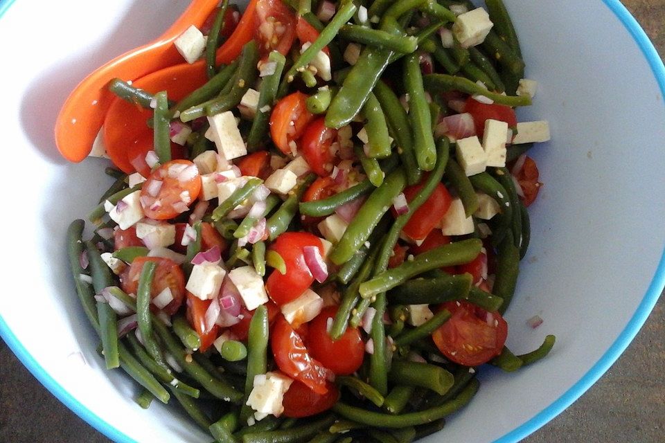 Bohnensalat mit Tomaten