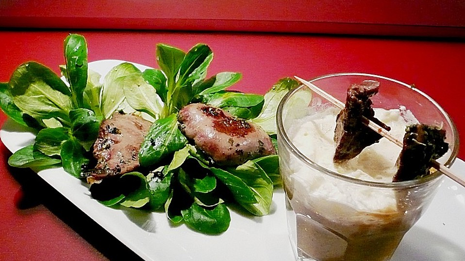 Feines Linsensüppchen mit Kaninchenleber von carrara