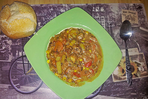 Linsen-Gemüse-Kartoffel-Topf mit Putenfleisch von sundra | Chefkoch