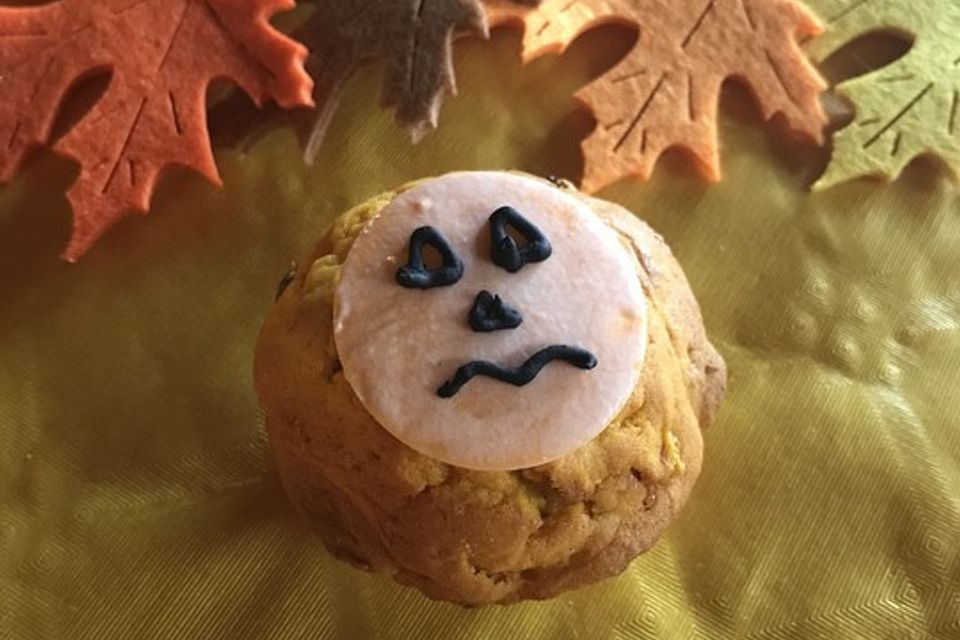 Kürbismuffins zu Halloween