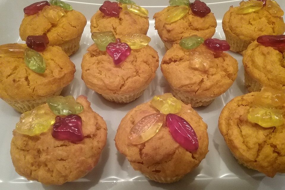 Kürbismuffins zu Halloween