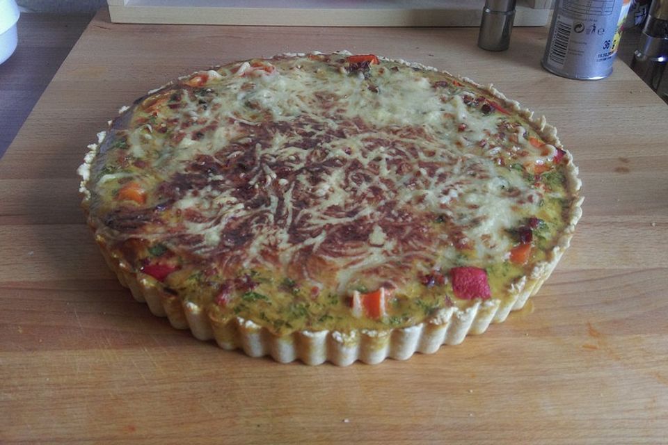 Kürbis-Lauch-Quiche