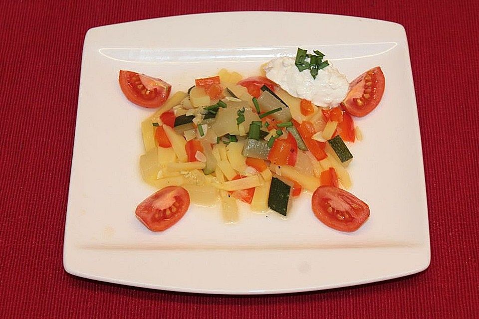 Kartoffel - Zucchini - Paprika - Durcheinander