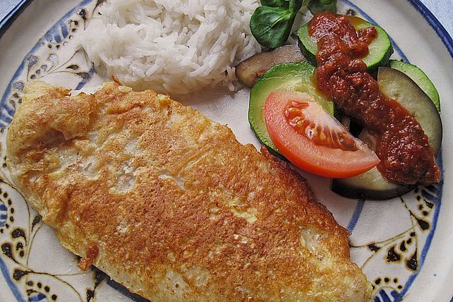 Pangasius in Parmesanhülle gebacken mit Tomatensauce von Tryumph800 ...