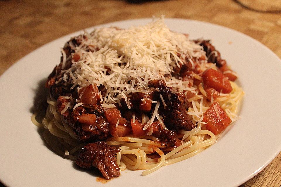 Fettuccine mit Fleischsoße