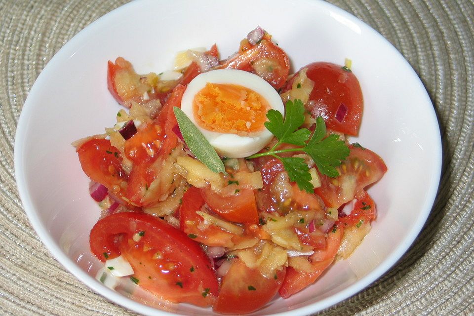 Salatsoße für Tomatensalat